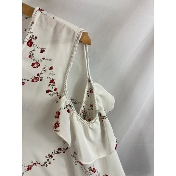 Stitch Fix Market & Spruce Floral Cold Shoulder Kimono top size small - Picture 3 of 6